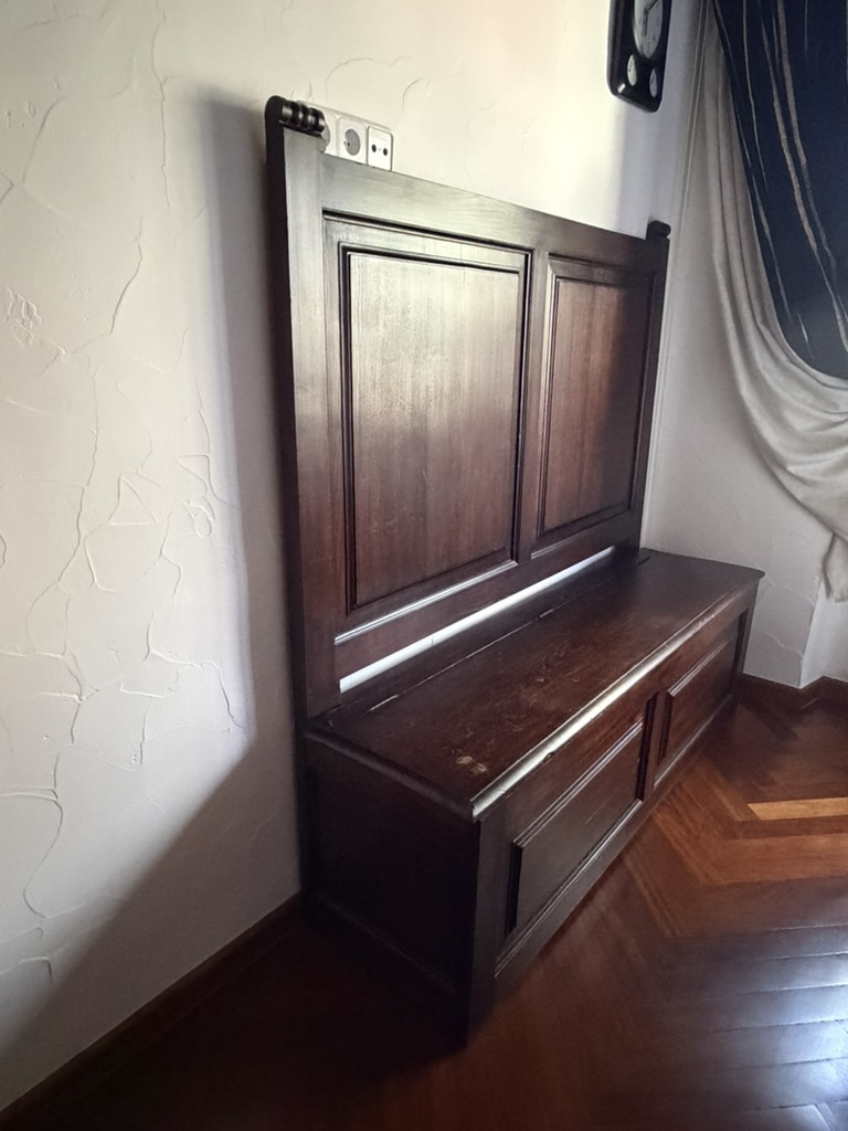 Solid wood furniture.