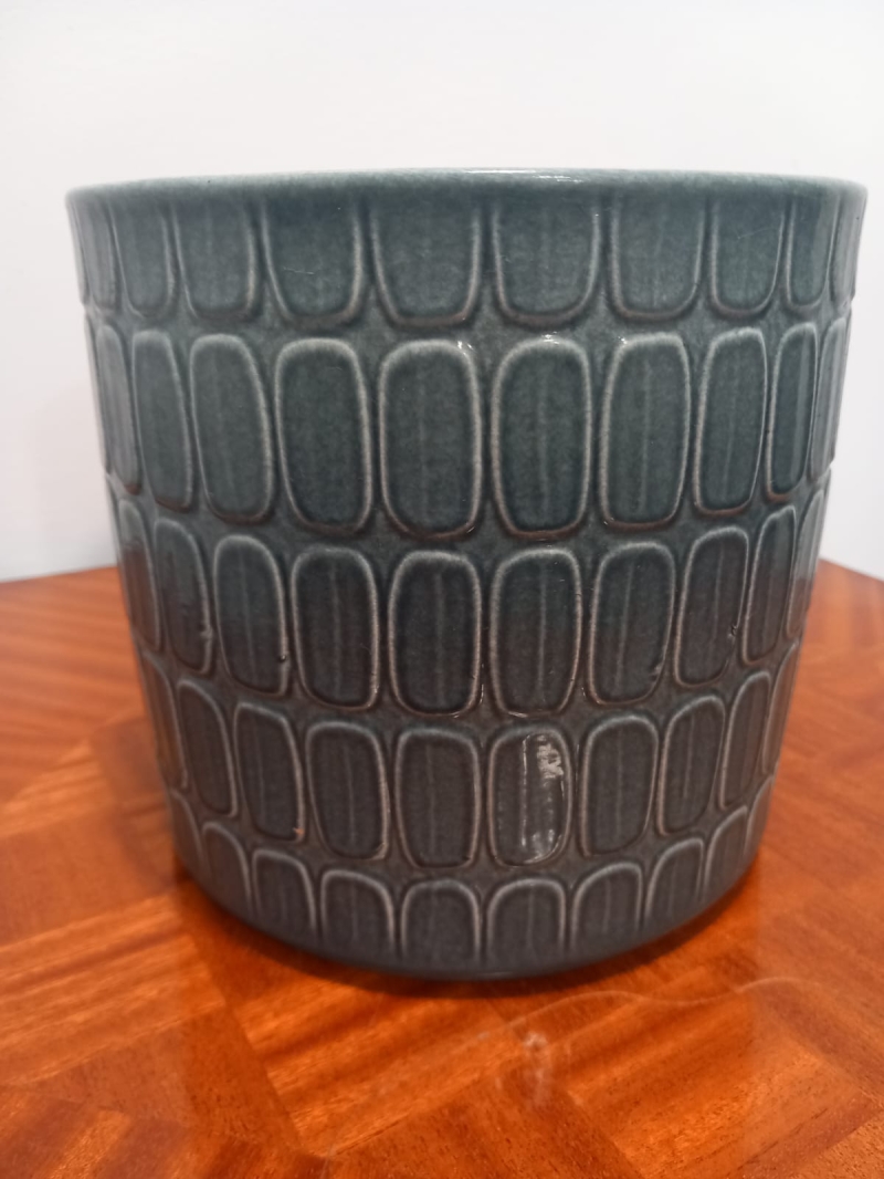 ceramic cache-pot – Bleu Gris